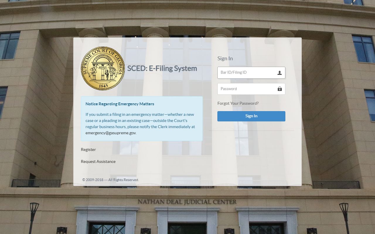 Glynn County Clerk of Superior Court PeachCourt e-filing records