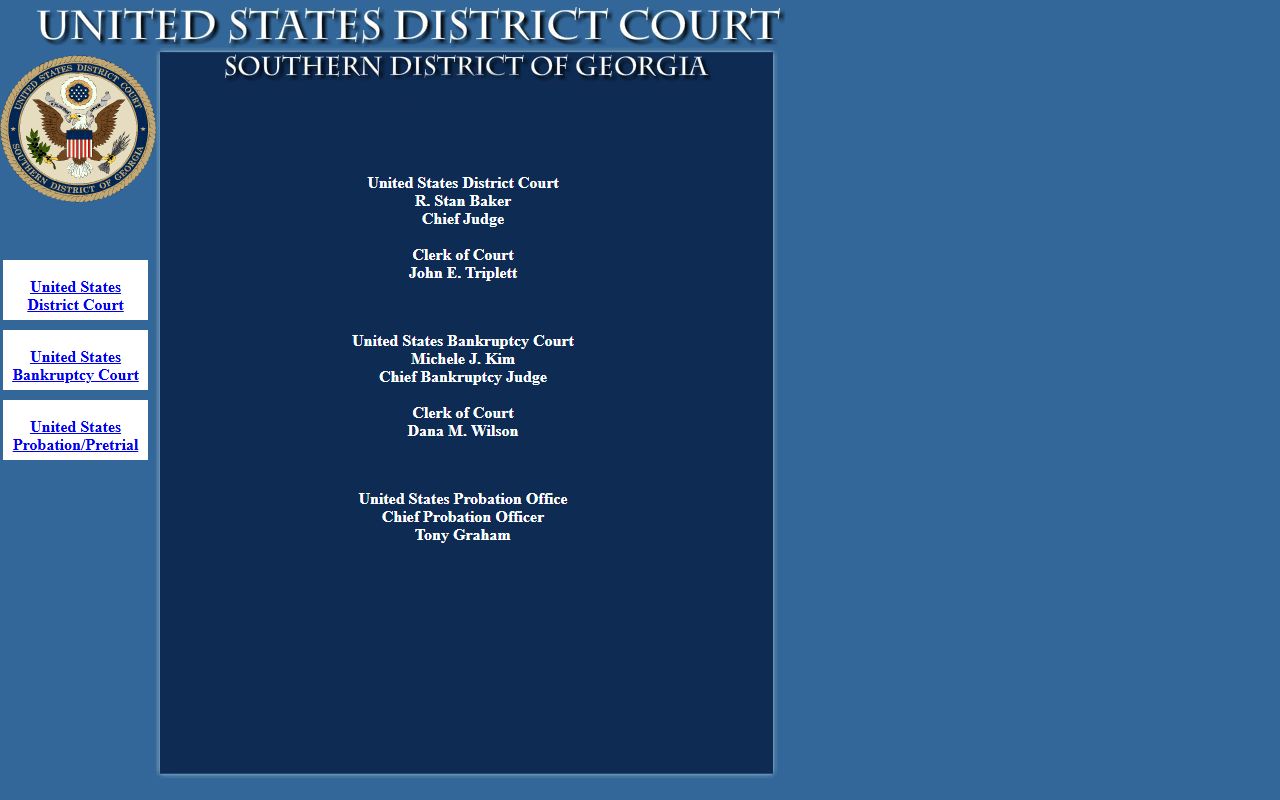 Glynn County court dockets Southern District of Georgia source