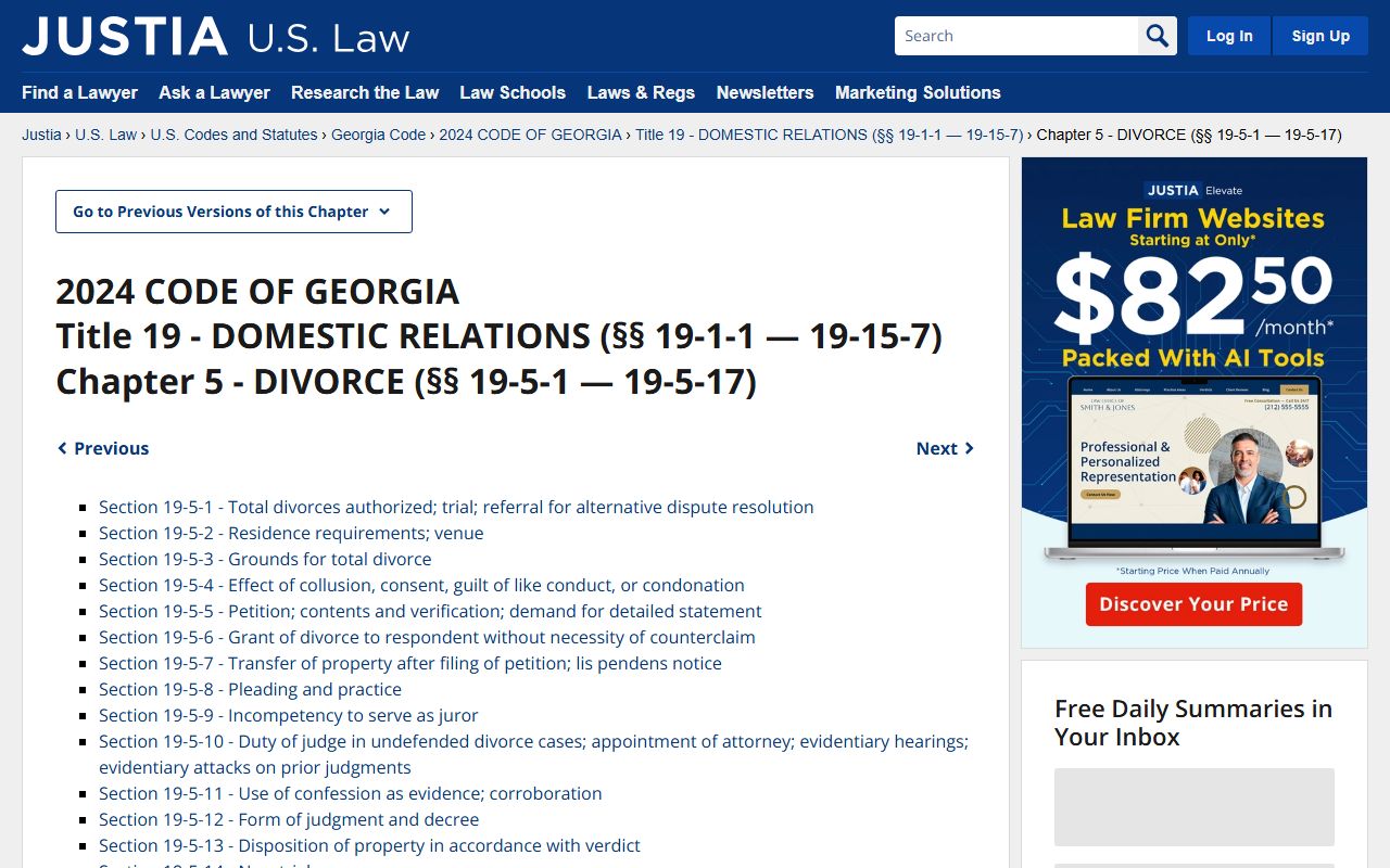 Glynn County divorce records Georgia divorce statutes