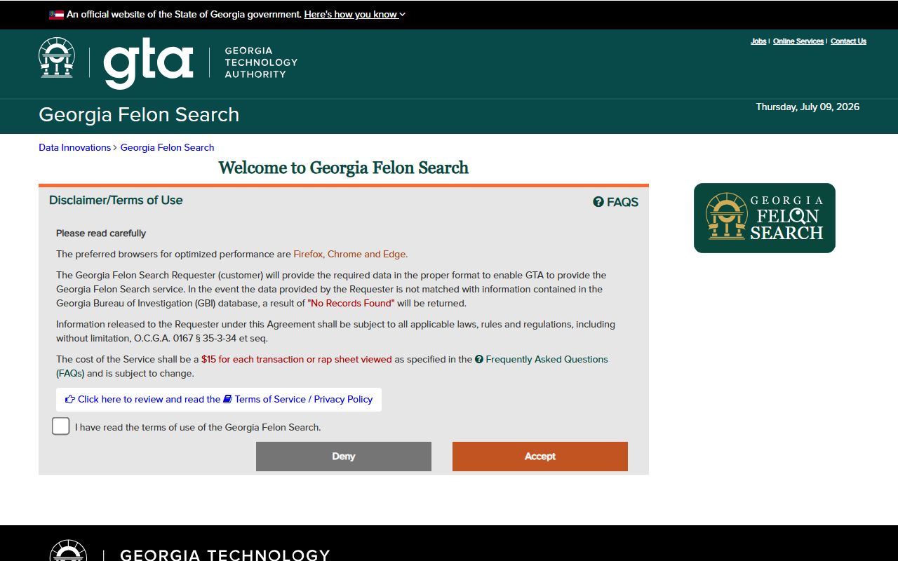 Glynn County traffic court records Georgia driver history report